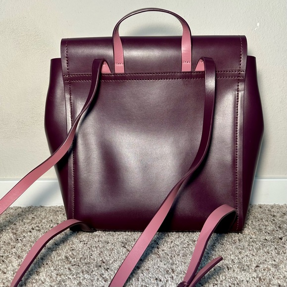 Plum Purple Kate Spade Backpack with Ballerina Pink Lining - Picture 5 of 5